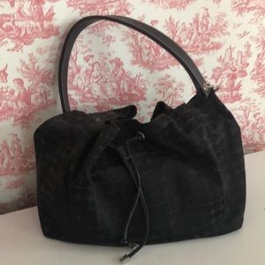 Black Kate Spade draw string bag